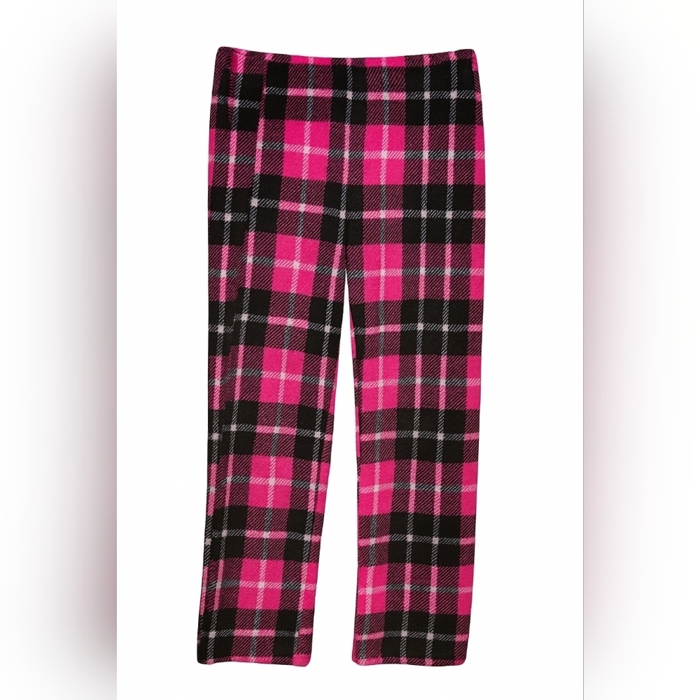 Women's Pink And Black Plaid Pajama Pants (M) - Picture 3 of 11